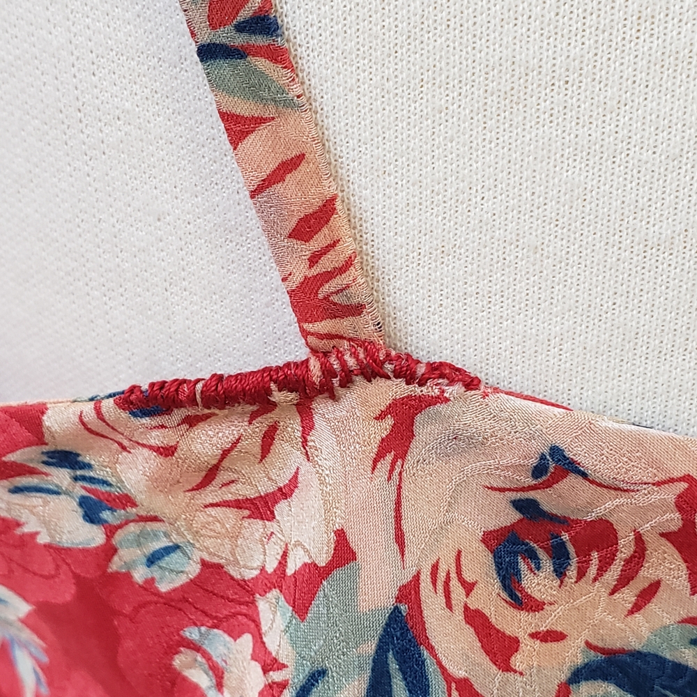 Floral Red Kimono Dress - Picture 4 of 8